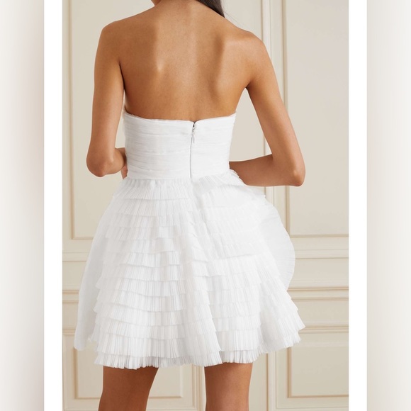 AJE Expressive tiered pleated organza mini dress - Picture 3 of 10